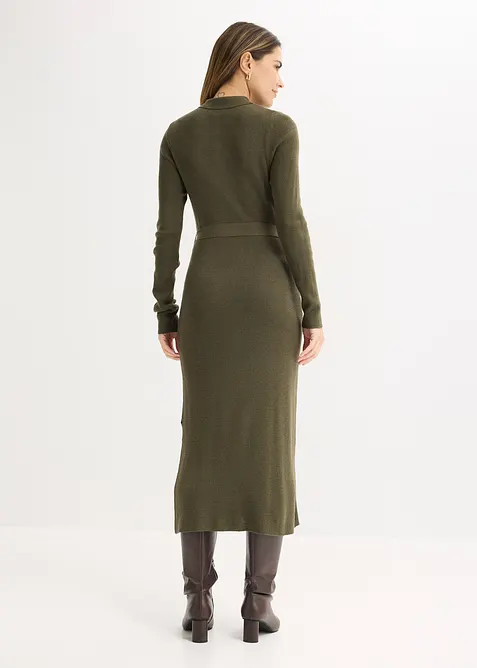 Ripp-Strickkleid aus Viskose-Mix, bonprix