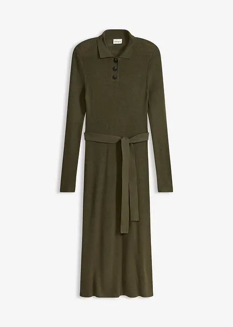 Ripp-Strickkleid aus Viskose-Mix, bonprix