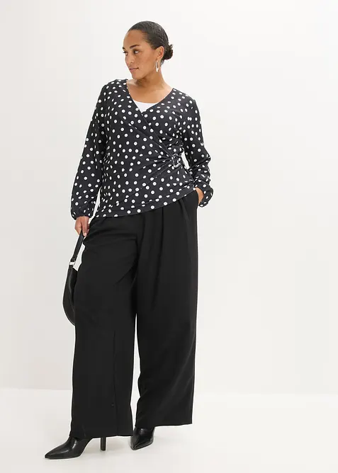 Langarmshirt aus strukturiertem Jersey, bonprix