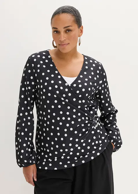 Langarmshirt aus strukturiertem Jersey, bonprix