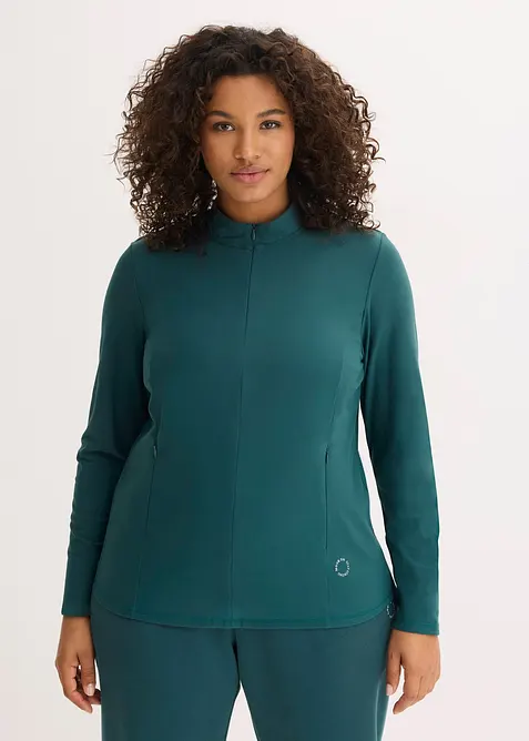 Thermo Funktionsjacke mit halben Rei&szlig;verschluss, schnelltrocknend, bonprix