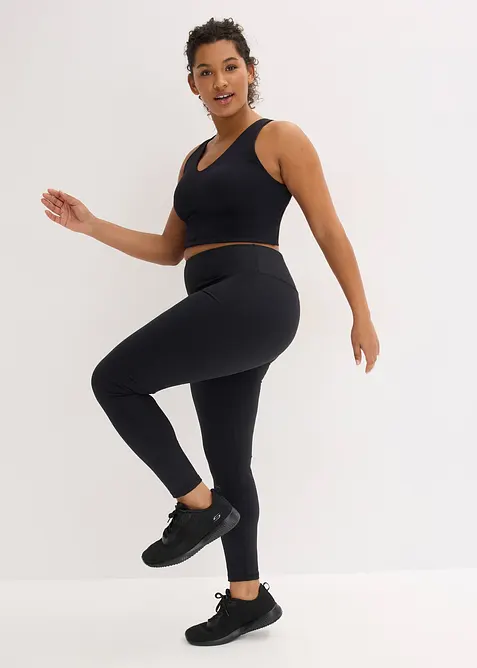 Legging de sport sculptant toucher coton, bonprix