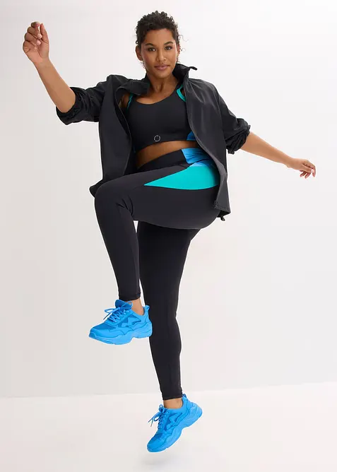 Legging de sport confortable &agrave; bande contrastante, s&eacute;chage rapide, bonprix