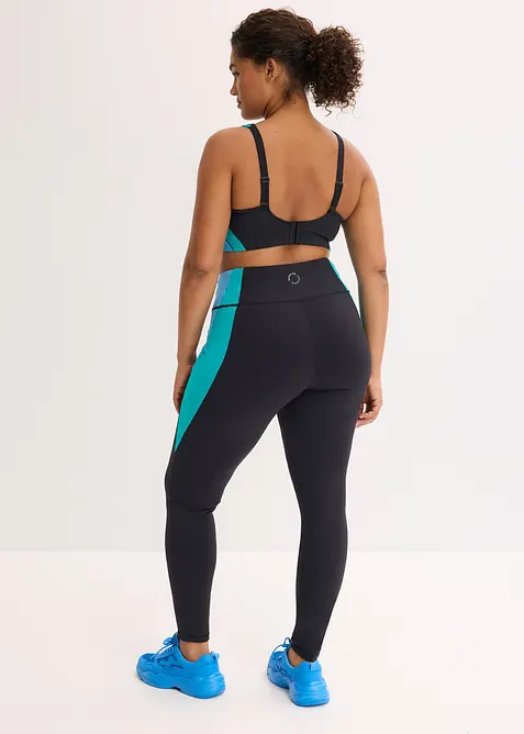 Legging de sport confortable &agrave; bande contrastante, s&eacute;chage rapide, bonprix