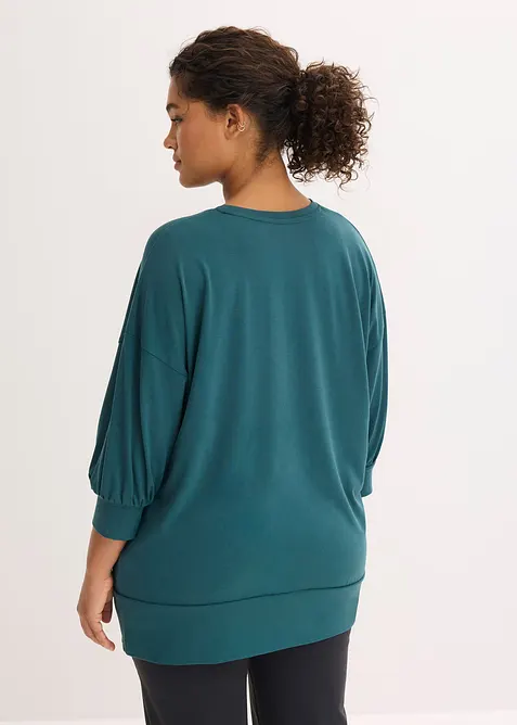 Oversized Sport-Shirt mit &frac34; Arm, schnelltrocknend, bonprix