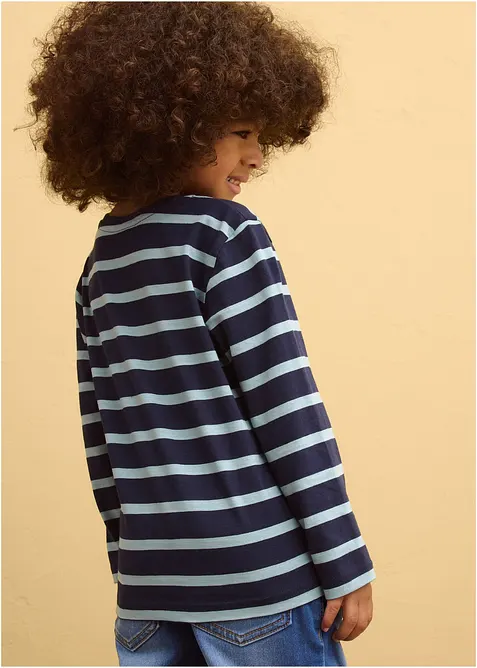 Langarmshirt aus reiner Bio-Baumwolle (2er Pack), bonprix