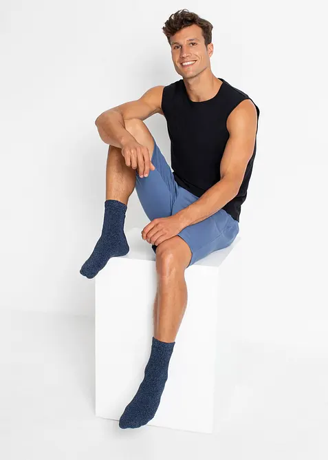 Thermo Frottee Socken mit Bio-Baumwolle (5er Pack), bonprix