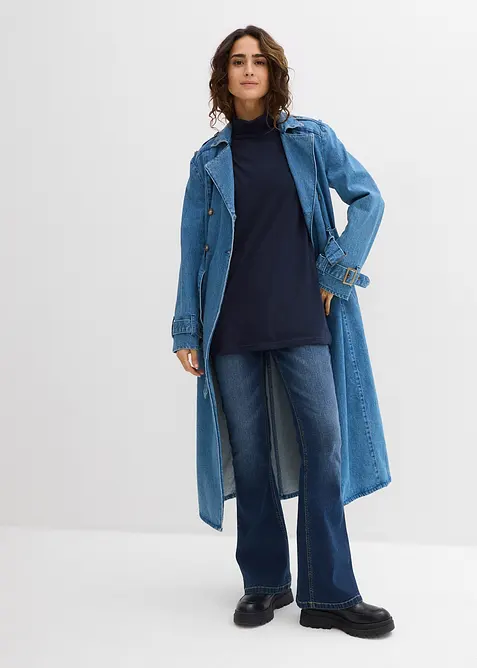 Rollkragenshirt aus reiner Bio-Baumwolle, bonprix