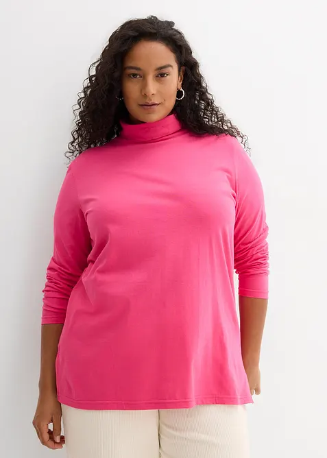 Rollkragenshirt aus reiner Bio-Baumwolle, bonprix