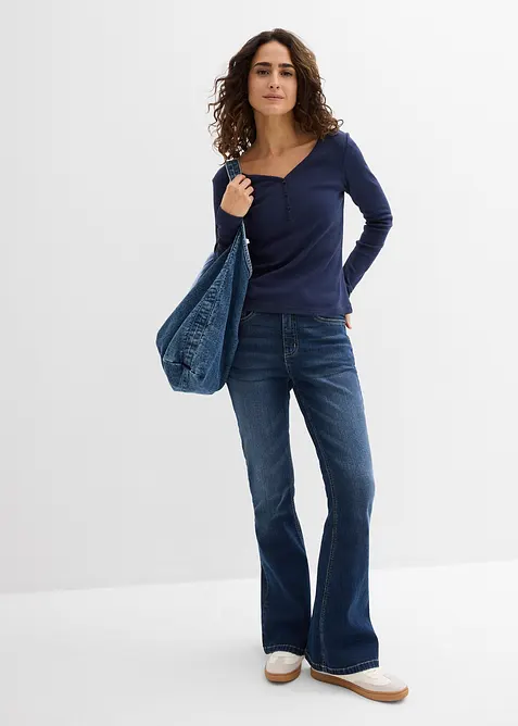 Langarmshirt aus reiner Bio-Baumwolle, bonprix