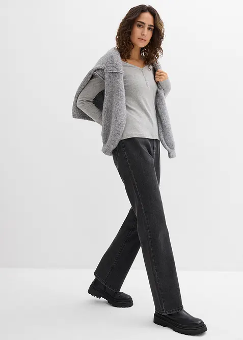 Langarmshirt aus reiner Bio-Baumwolle, bonprix