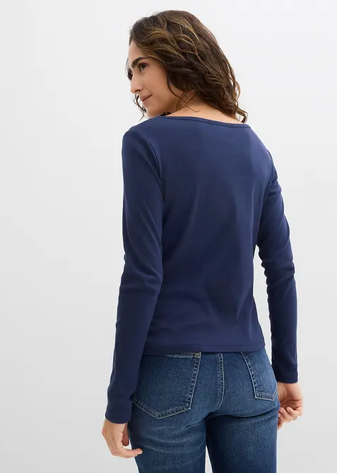 Langarmshirt aus reiner Bio-Baumwolle, bonprix