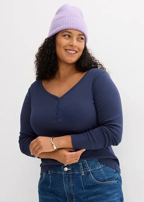 Langarmshirt aus reiner Bio-Baumwolle, bonprix