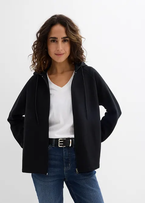 Sweatjacke aus reiner Bio-Baumwolle, bonprix