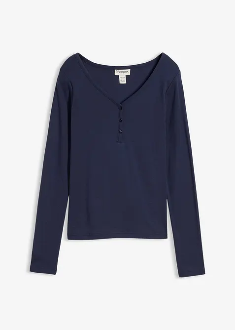 Langarmshirt aus reiner Bio-Baumwolle, bonprix