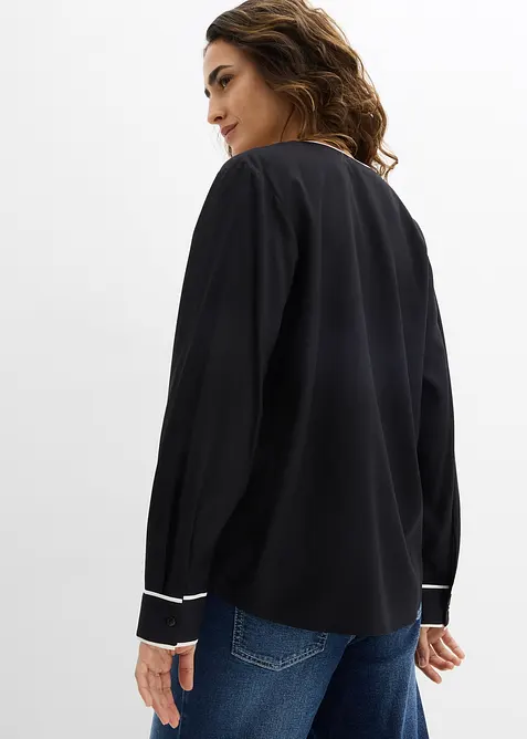 Tunikabluse aus flie&szlig;ender Viskose, bonprix