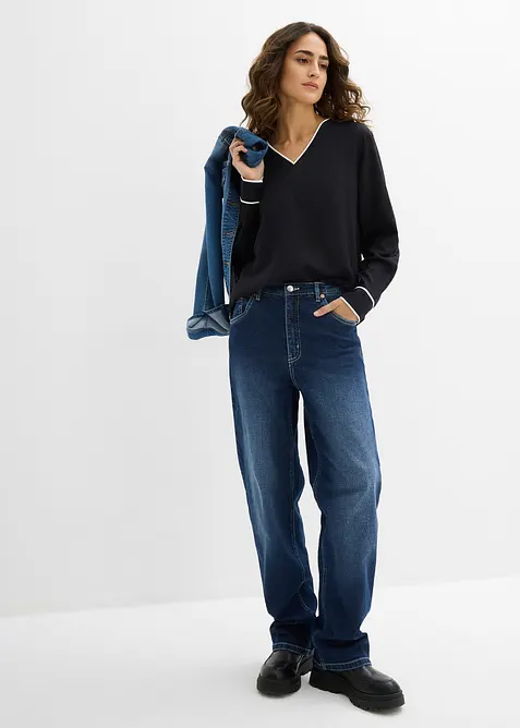 Tunikabluse aus flie&szlig;ender Viskose, bonprix