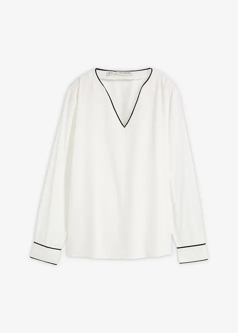 Tunikabluse aus flie&szlig;ender Viskose, bonprix