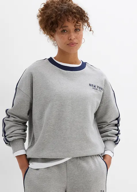 Oversize-Sweatshirt aus weichem Baumwoll-Mix, bonprix