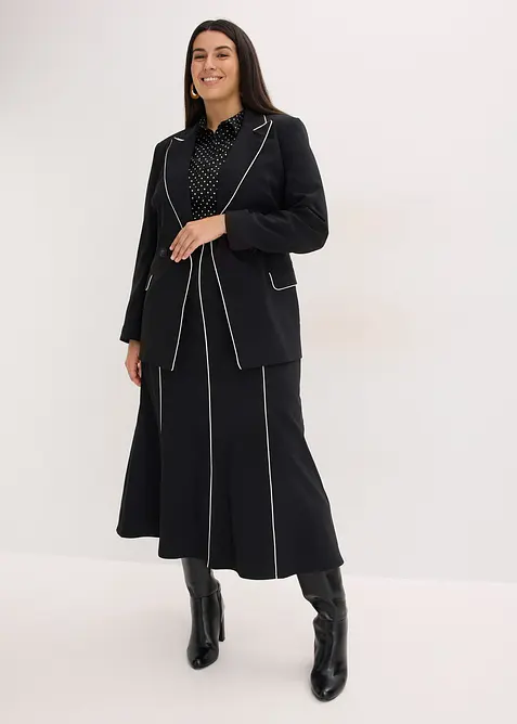 Jupe longue et extensible en bengaline, bonprix