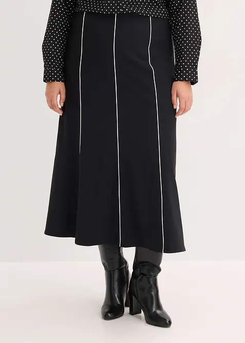 Jupe longue et extensible en bengaline, bonprix