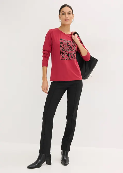 Langarmshirt mit Bio-Baumwolle, bonprix