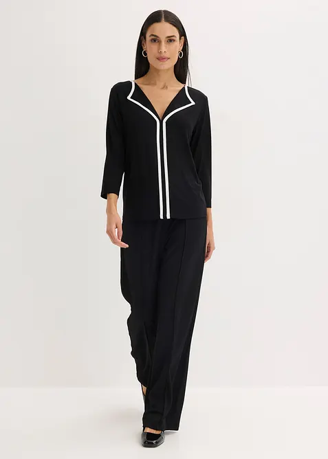 Shirt mit Kontrastblende, bonprix