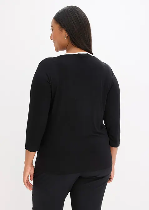 Shirt mit Kontrastblende, bonprix