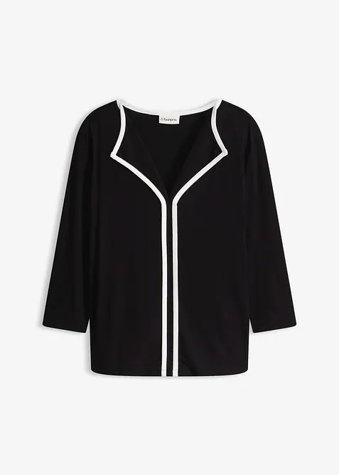Shirt mit Kontrastblende, bonprix