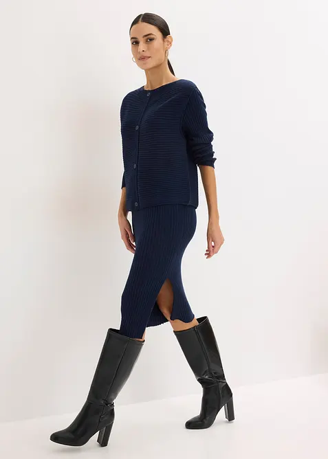 Strickkleid und Weste (2-tlg.Set), bonprix