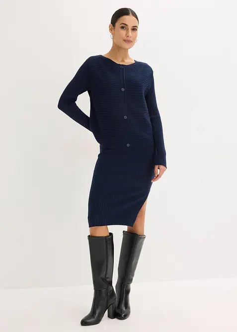 Strickkleid und Weste (2-tlg.Set), bonprix