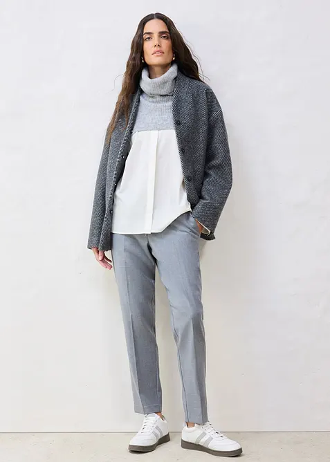 &Eacute;charpe col roul&eacute; en laine d&rsquo;alpaga m&eacute;lang&eacute;e, bonprix