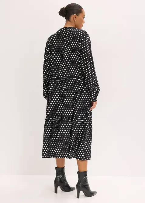 Midikleid aus flie&szlig;ender Viskose, bonprix