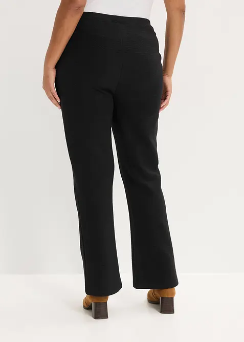 Pantalon en jersey effet froiss&eacute;, bonprix