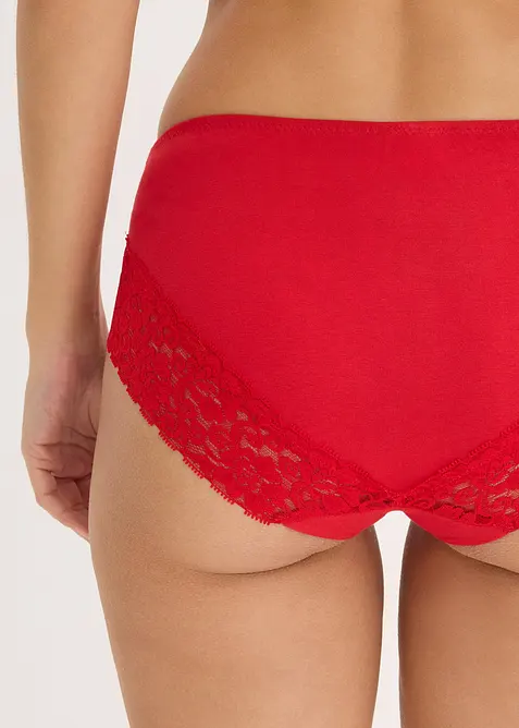 Lot de 4 culottes &agrave; dentelle, bonprix