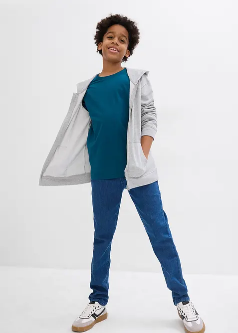 Lot de 3 T-shirts manches longues coton, bonprix