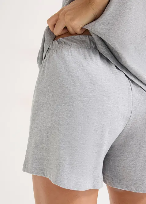 Pyjashort avec chemise boutonn&eacute;e, bonprix