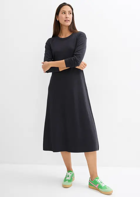 Jerseykleid aus reiner schwerer Bio-Baumwolle, bonprix
