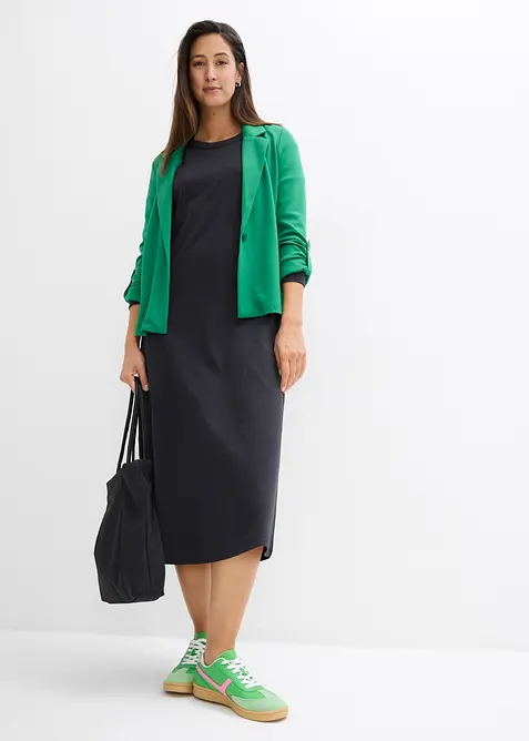 Jerseykleid aus reiner schwerer Bio-Baumwolle, bonprix