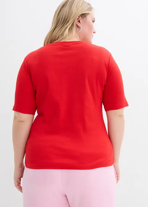 Rippshirt (2er-Pack), bonprix