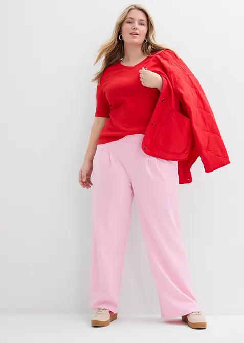 Rippshirt (2er-Pack), bonprix