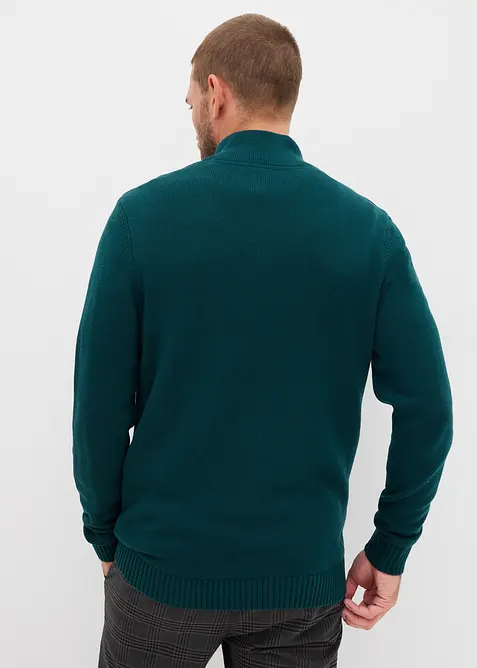 Troyer-Pullover aus weichem Baumwollmix, bonprix