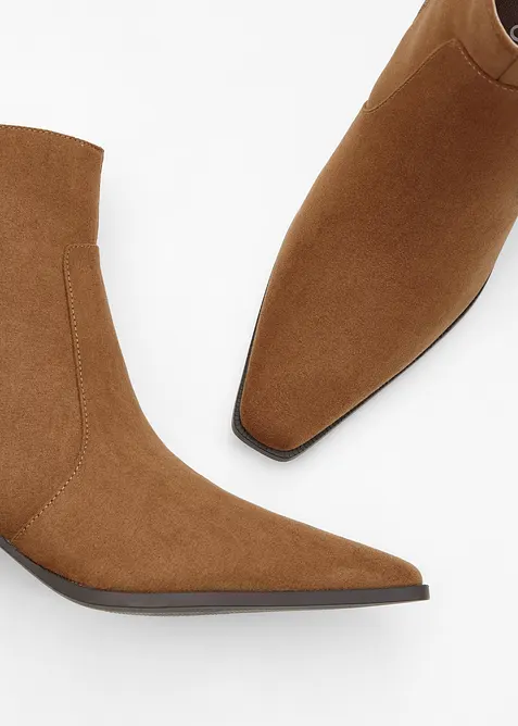 Bottines &agrave; talon bloc, bonprix