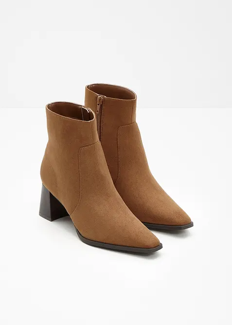 Bottines &agrave; talon bloc, bonprix