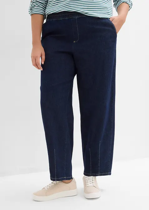 Barrel-Jeans Mid Waist, Bequembund, bonprix