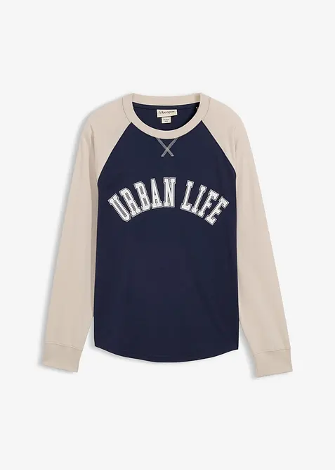 Langarmshirt aus reiner Bio-Baumwolle, bonprix