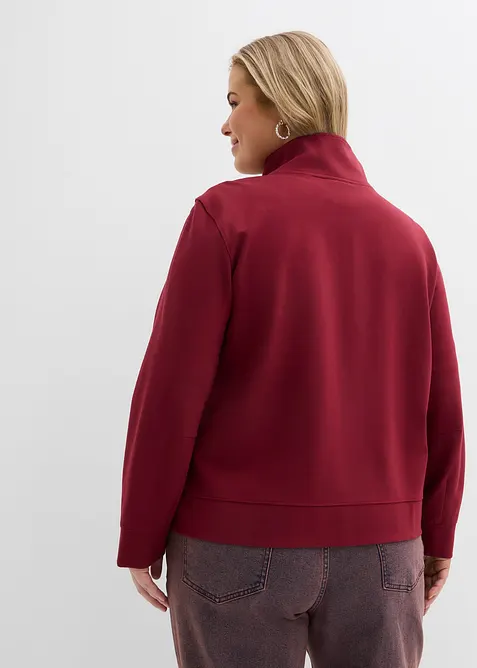 Sweat zipp&eacute; en Punto di Roma confortable, bonprix