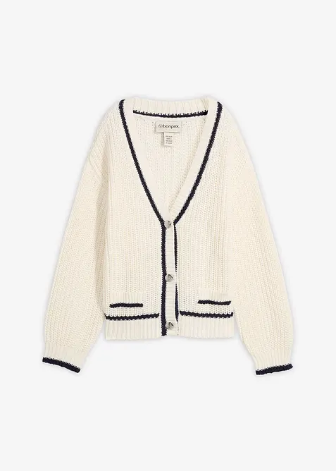 Grobstrick Cardigan aus Baumwoll-Mix, bonprix