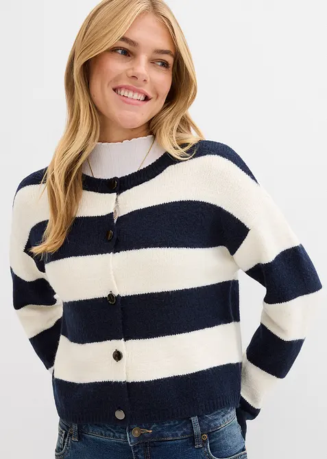 Gilet court en fine maille, bonprix