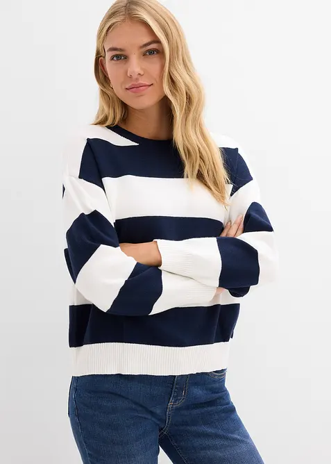 Oversize-Pullover aus softem Viskose-Mix, bonprix